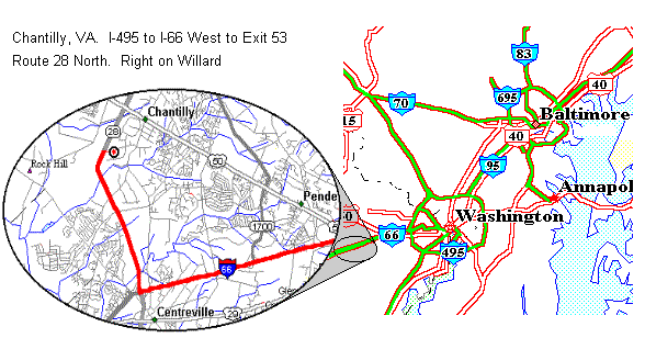 Map and Directions to Dulles Expo & Conference Center